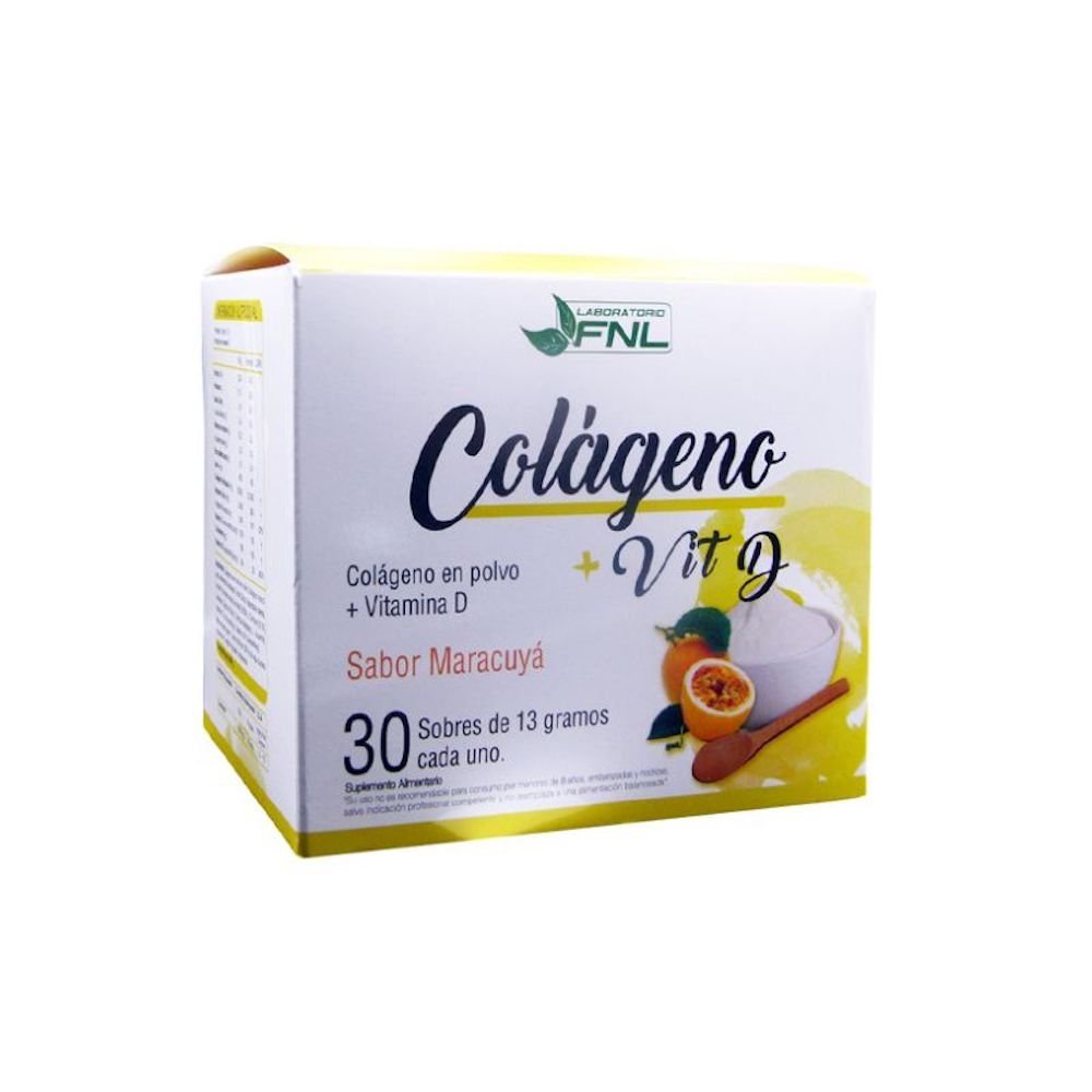 Colageno Sabor Maracuya 30 Sachets - LABORATORIO FNL - Aldea Nativa