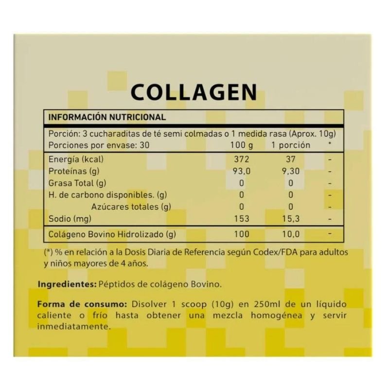 Collagen Peptides Basics Nutrition 300 Gr - BASICS NUTRITION - Aldea Nativa