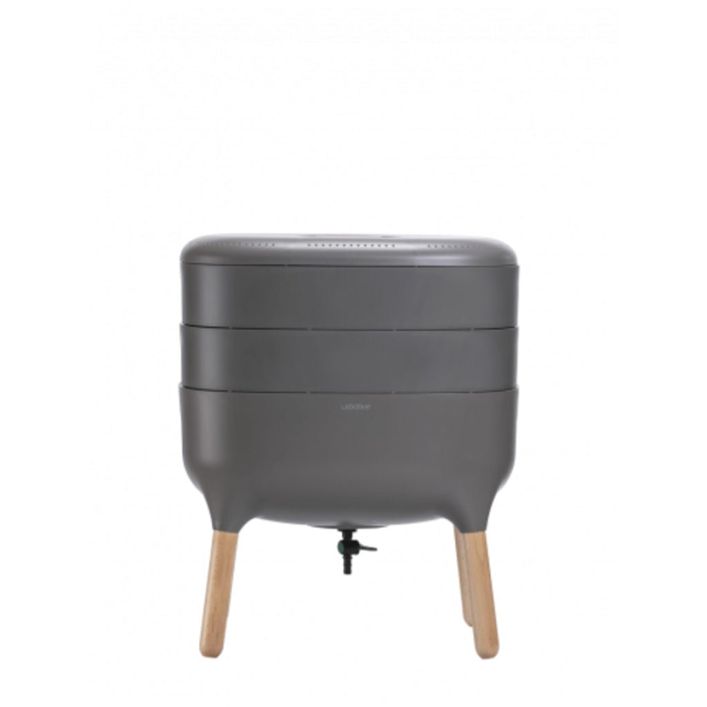 Compostera de lombrices uso interior Vermicompostera gris un Miobio - MIOBIO - Aldea Nativa