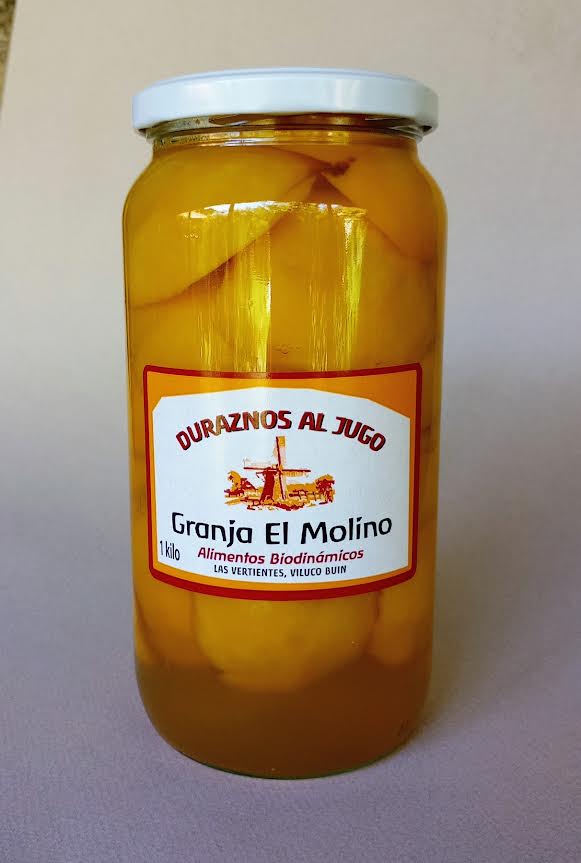 Conserva de durazno org 1 KG GRANJA BIODINAMICA - GRANJA BIODINAMICA - Aldea Nativa