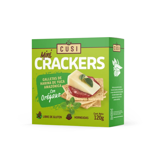 Crackers de yuca y oregano 120 gr Cusi - CUSI - Aldea Nativa