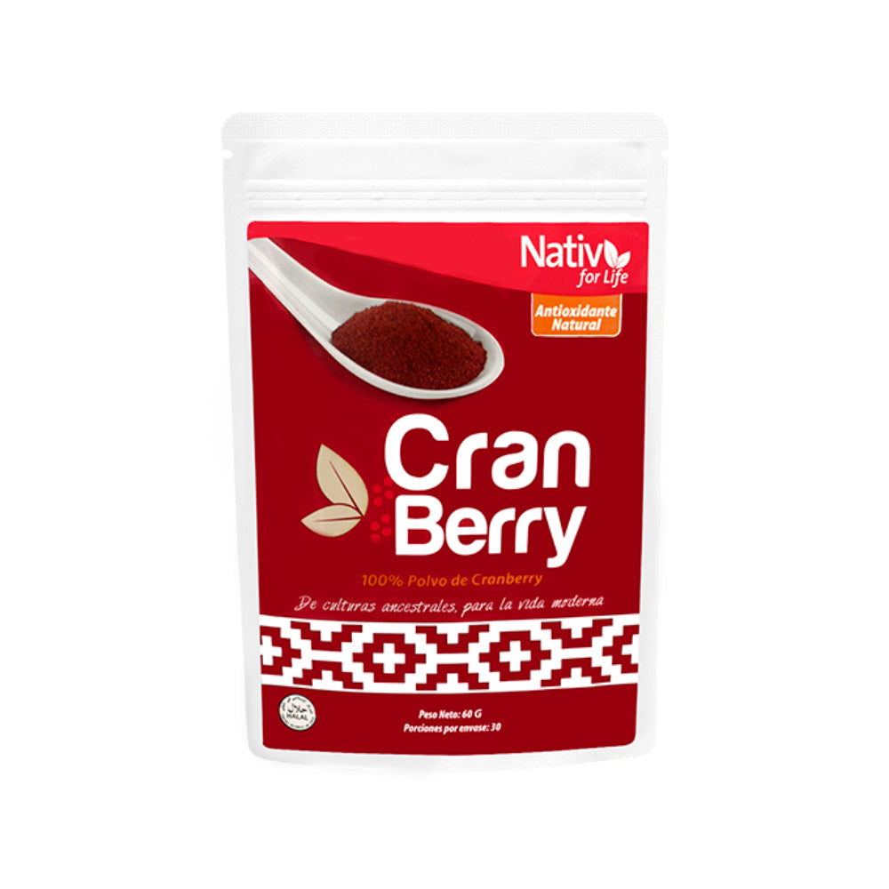 Cranberry en polvo 60 GR NATIV FOR LIFE