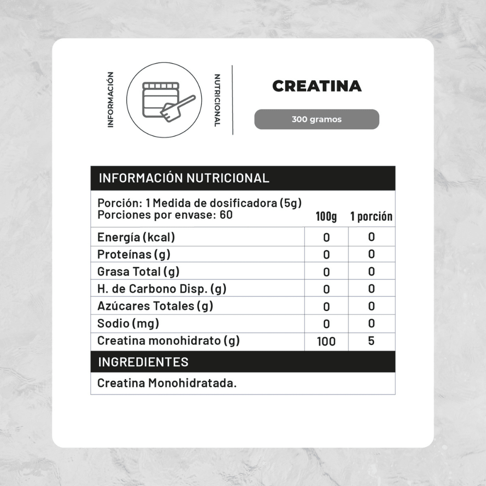 Creatina Monohidratada en polvo 300 gr KARUN LIFE - KARUN LIFE - Aldea Nativa