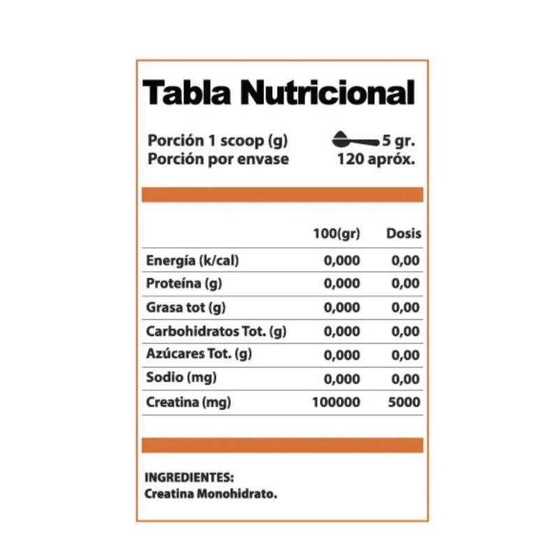 Creatine Monohidrate Winkler Nutrition 600 Grs - WINKLER NUTRITION - Aldea Nativa
