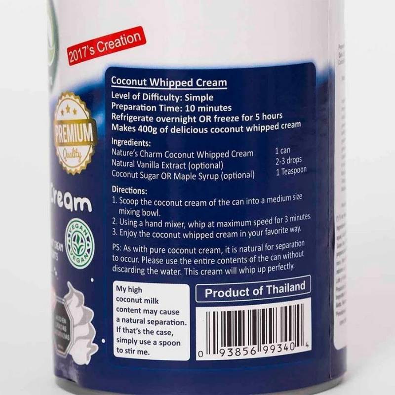 Crema Batir Coco Natures Charm 400 Ml - NATURES CHARM - Aldea Nativa