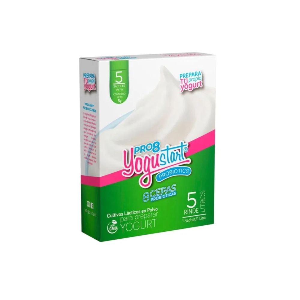 Cultivos Pro8 5 sachets - YOGUSTART - Aldea Nativa