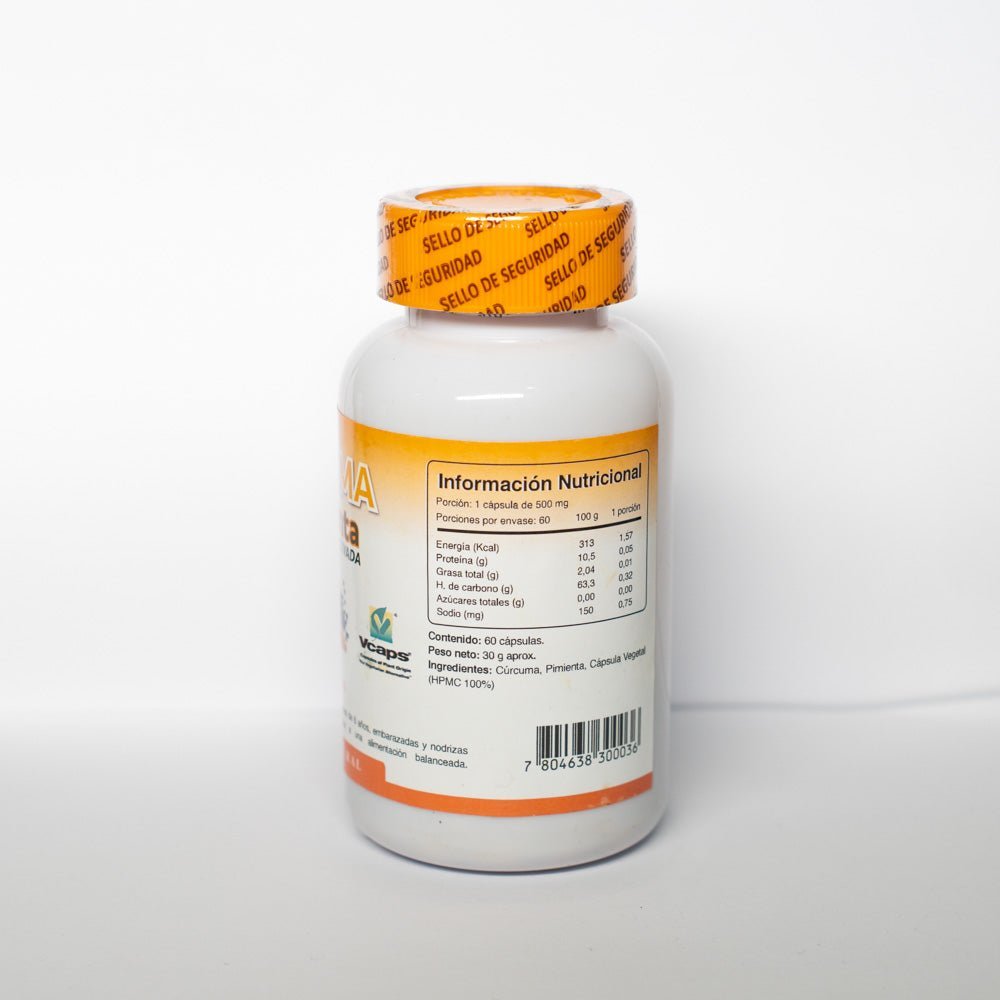 Curcuma Pimienta 60 Cap - ARKSUPERFOODS - Aldea Nativa
