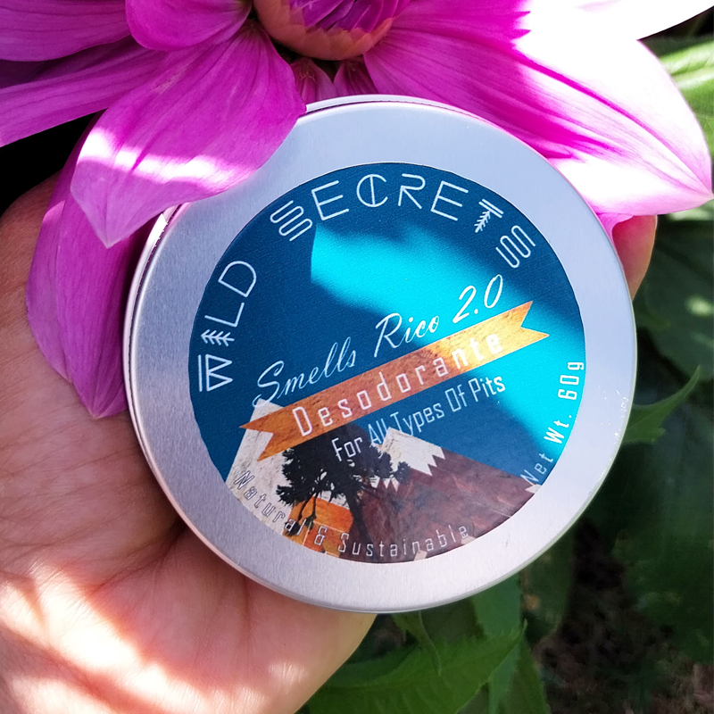 Desodorante natural en barra smells rico 2.0 70 GR WILD SECRETS - WILD SECRETS - Aldea Nativa