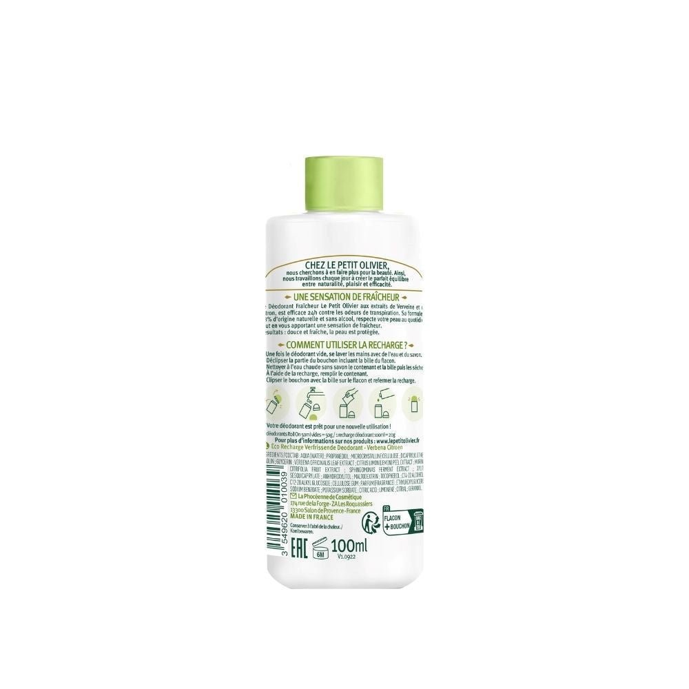 Desodorante Verbena Limon Eco Refill 100 Ml - LE PETIT OLIVIER - Aldea Nativa