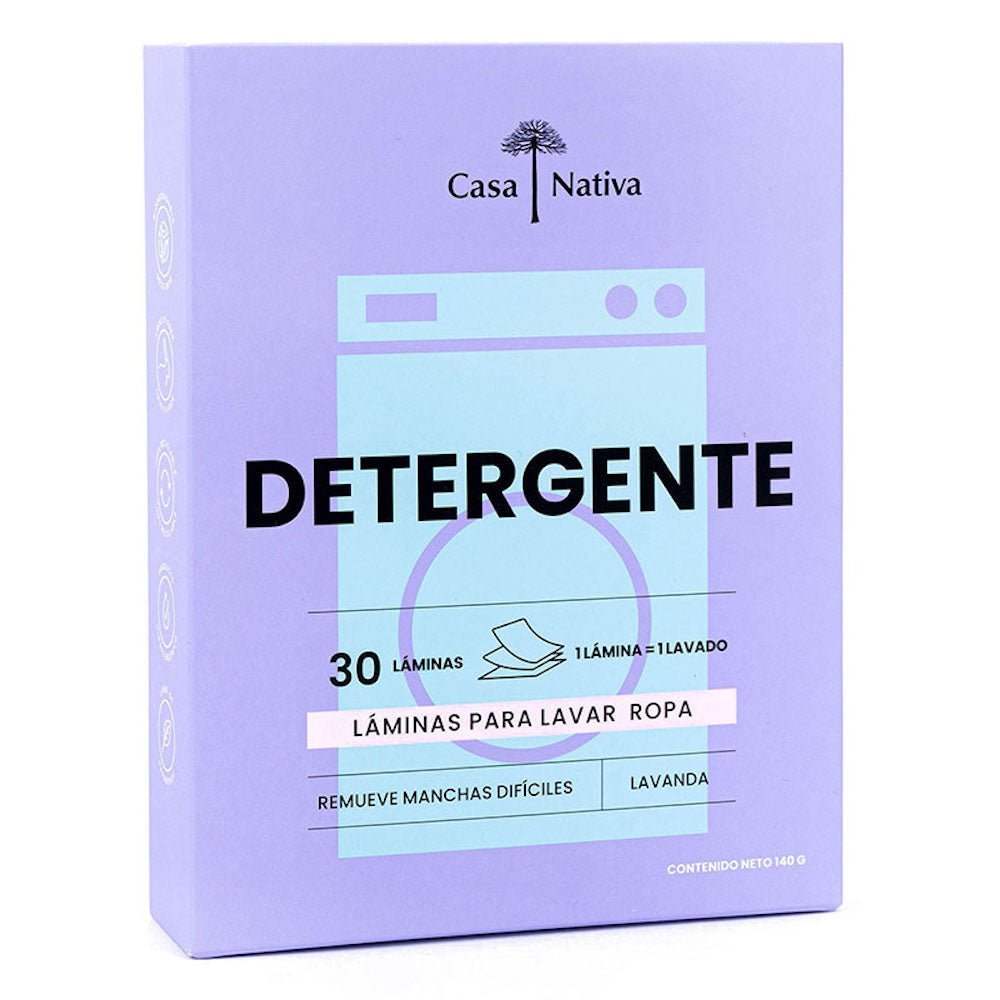 Detergente En Laminas Lavanda Casa Nativa 140 Gr - CASA NATIVA - Aldea Nativa