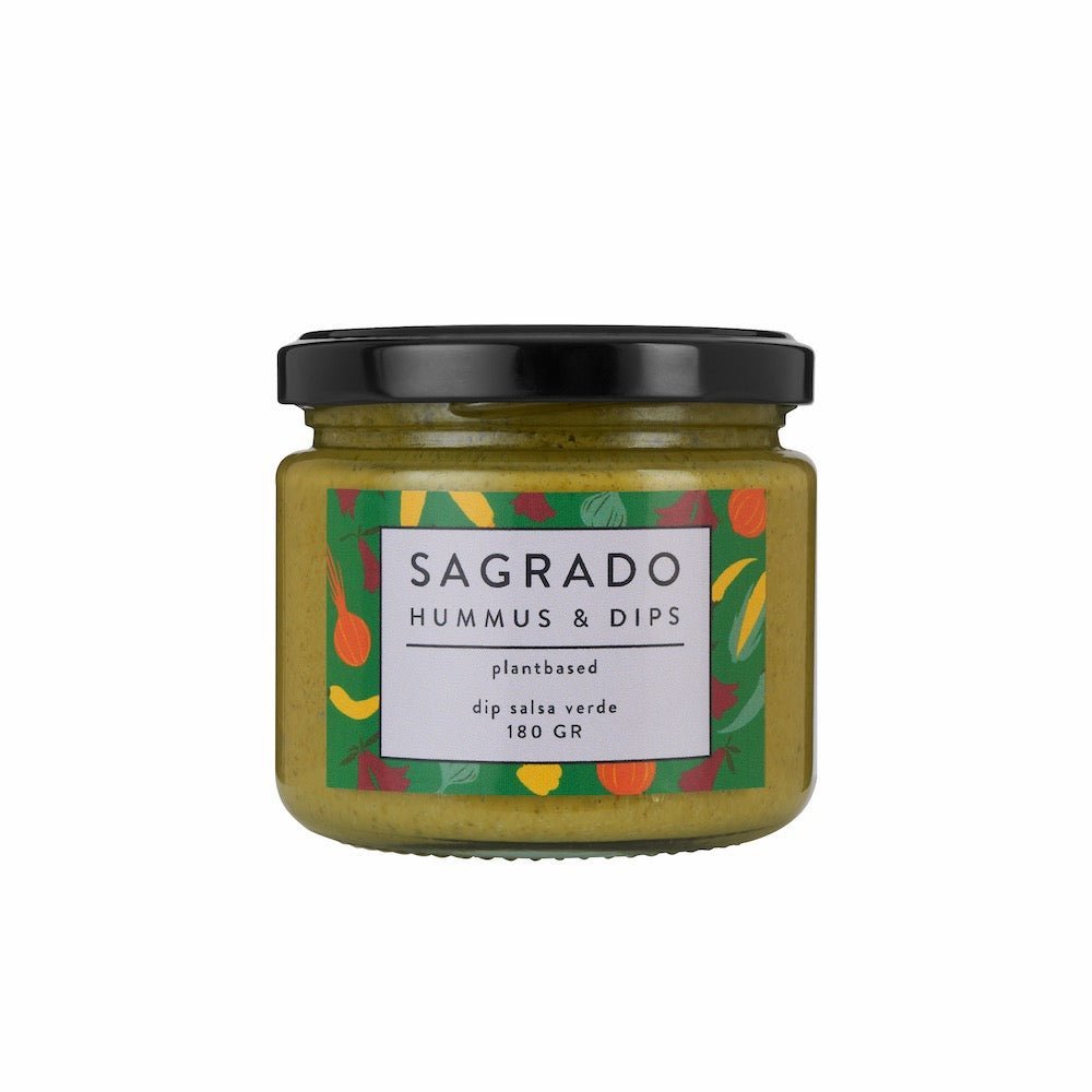 Dip Salsa Verde SaGrado Hummus&Dips 180 Gr - SAGRADO HUMMUS&DIPS - Aldea Nativa