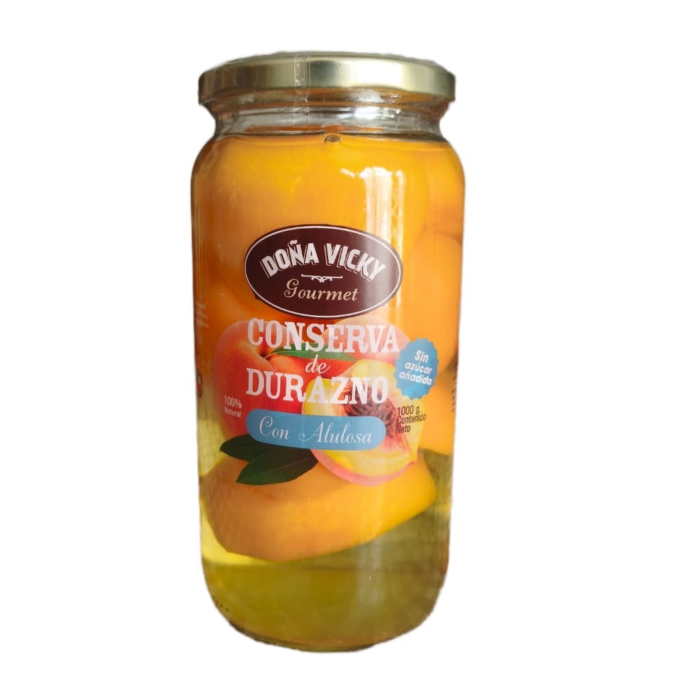Duraznos en conserva con alulosa 1 KG DOÑA VICKY