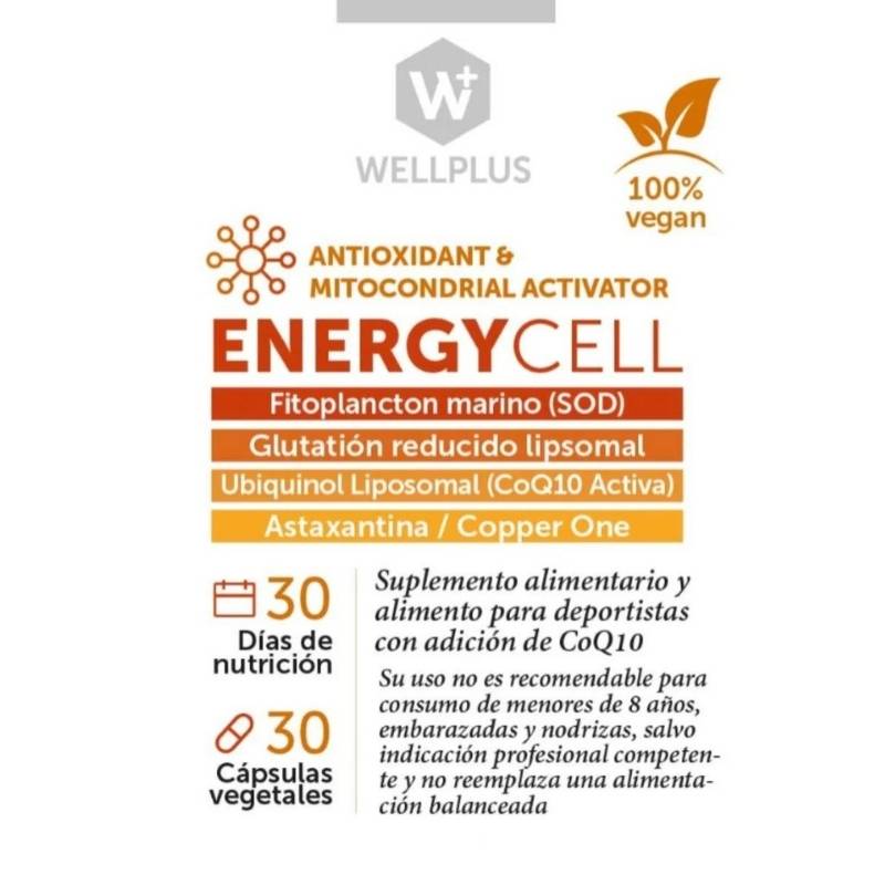 Energy Cell Wellplus 30 Cap - WELLPLUS - Aldea Nativa