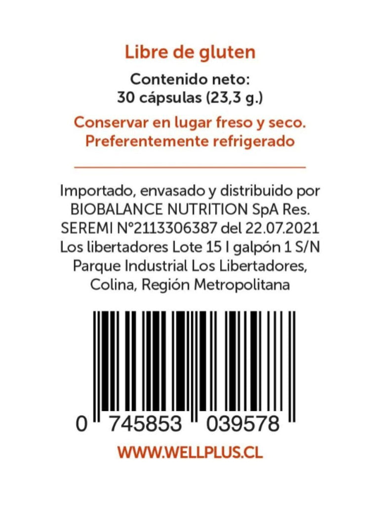 Energy Cell Wellplus 30 Cap - WELLPLUS - Aldea Nativa