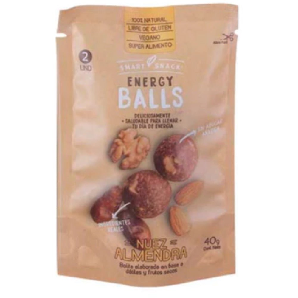 Energyballs Nuez Almendra Smart Snack 10 Un - SMART SNACK - Aldea Nativa