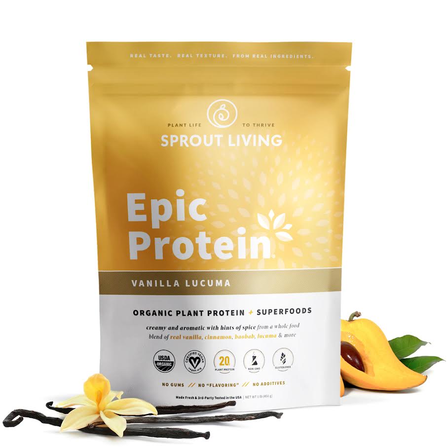 Epic protein vainilla lucuma 456 GR SPROUT LIVING - SPROUT LIVING - Aldea Nativa