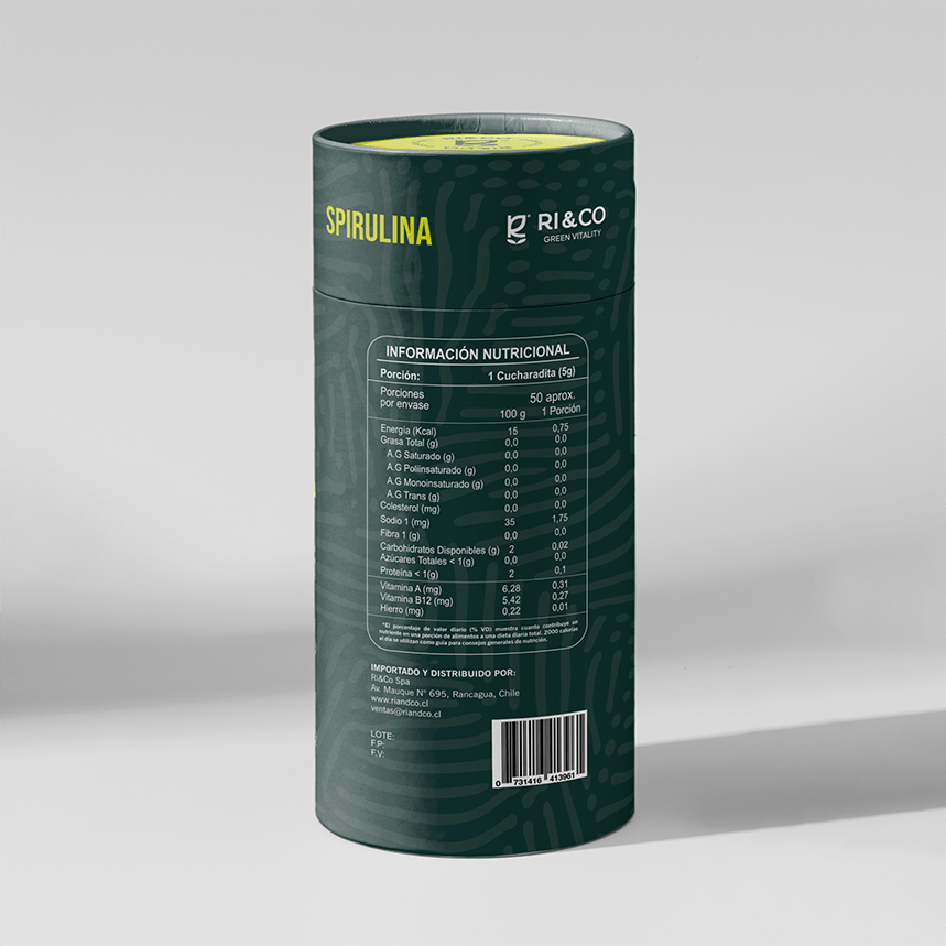 Espirulina Powder 250 gr Ri&Co - RI&CO - Aldea Nativa