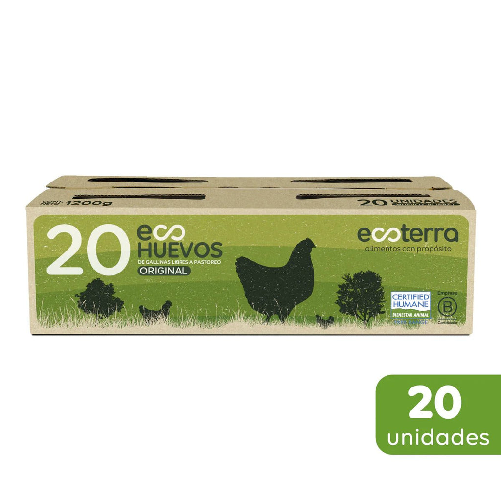 Estuche 20 huevos justos Ecoterra - ECOTERRA - Aldea Nativa