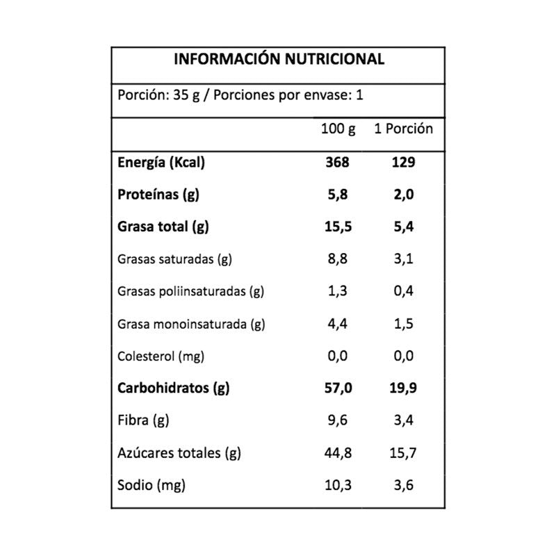 Estuche Barrita Sabor Cacao Coco Mizos 140 Gr - MIZOS - Aldea Nativa