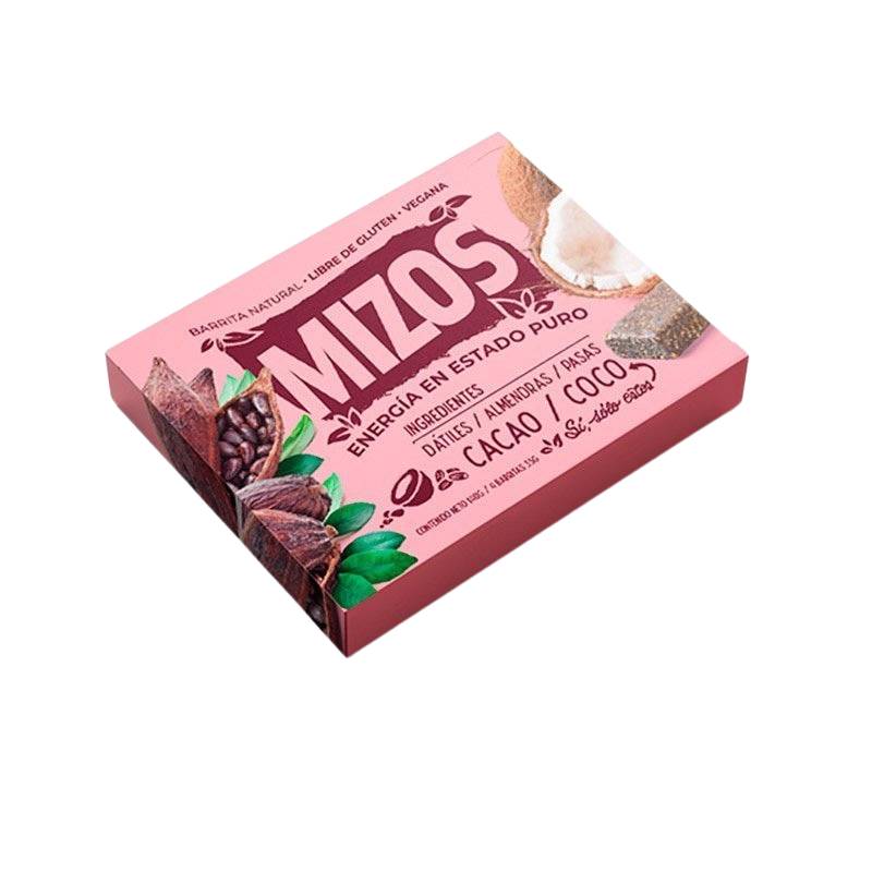 Estuche Barrita Sabor Cacao Coco Mizos 140 Gr - MIZOS - Aldea Nativa