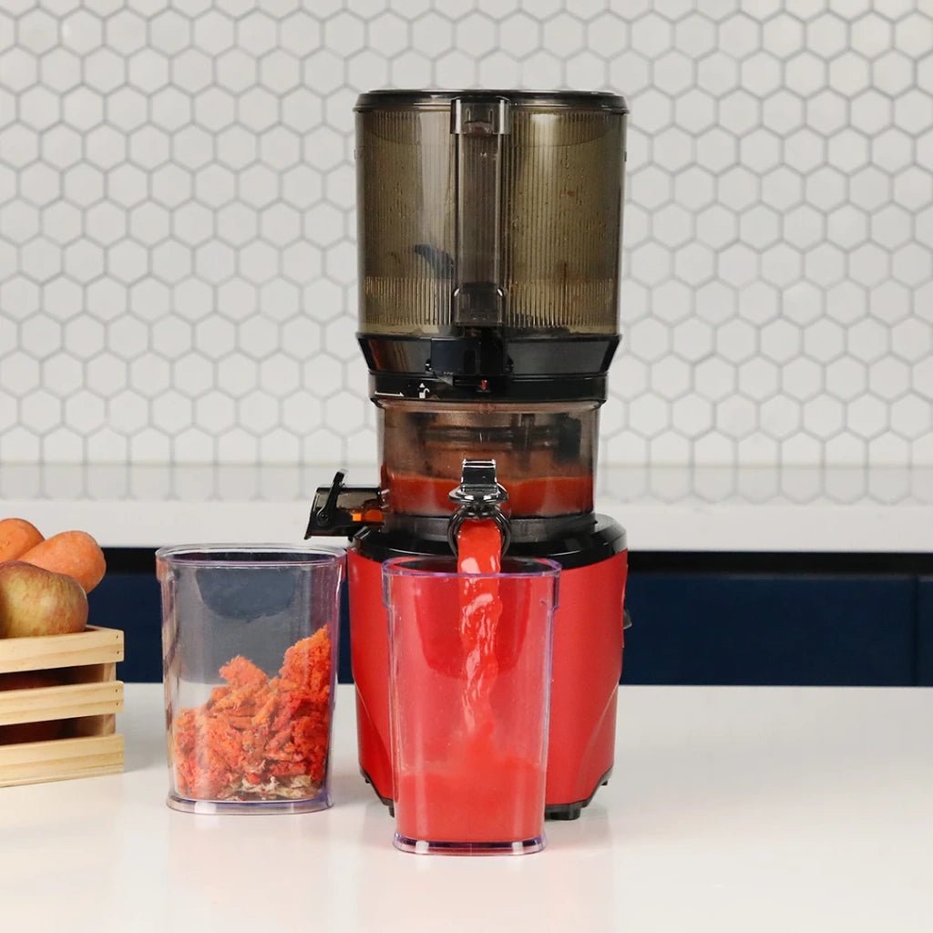 Extractor jugos prensados en frio Auto10 rojo un Miobio - MIOBIO - Aldea Nativa