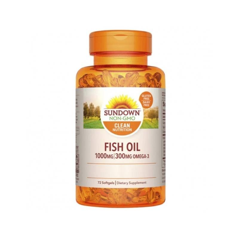 Fish Oil 1000 Mg 300 Mg Sundown 72 Cap - SUNDOWN - Aldea Nativa