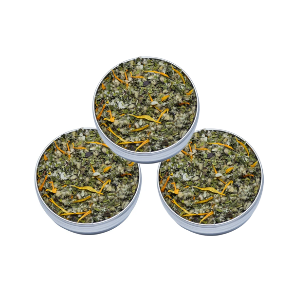Pack 3 pockets metalico hierbas para liar blend 10 GR FLORA