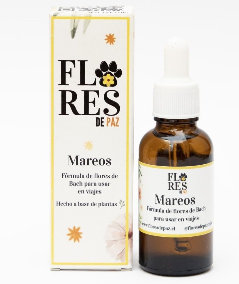 Flores de Bach Mareos Viajes Auto para Perros Flores de Paz 30 Ml - FLORES DE PAZ - Aldea Nativa