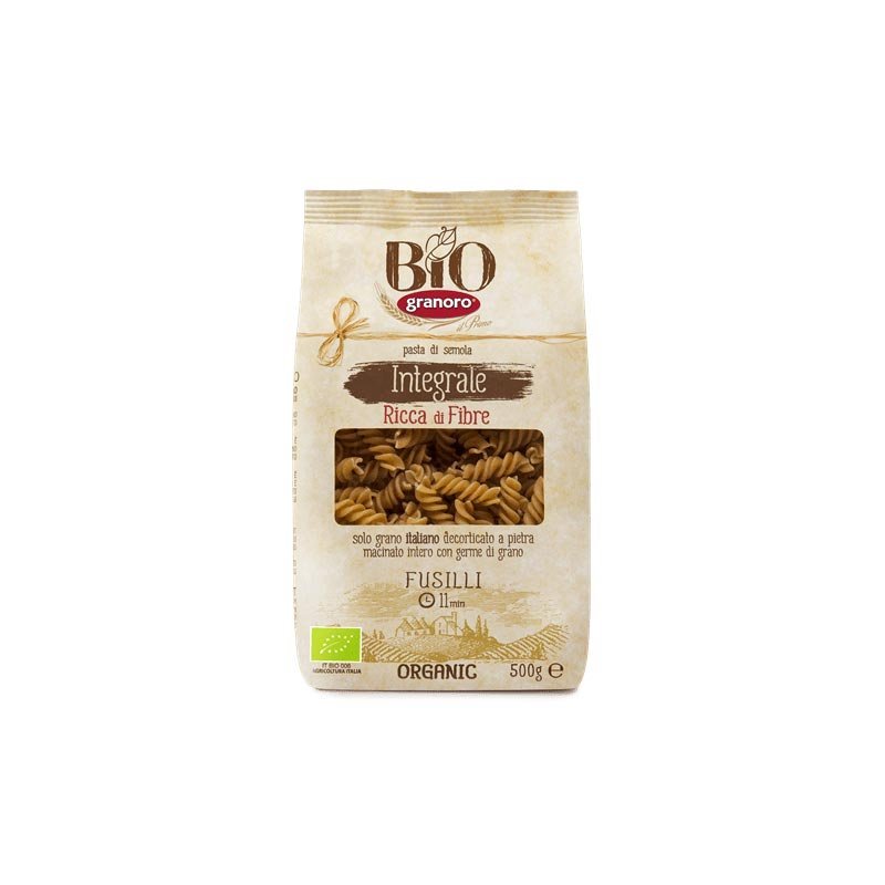 Fusilli InteGral Granoro 500 Gr - GRANORO - Aldea Nativa
