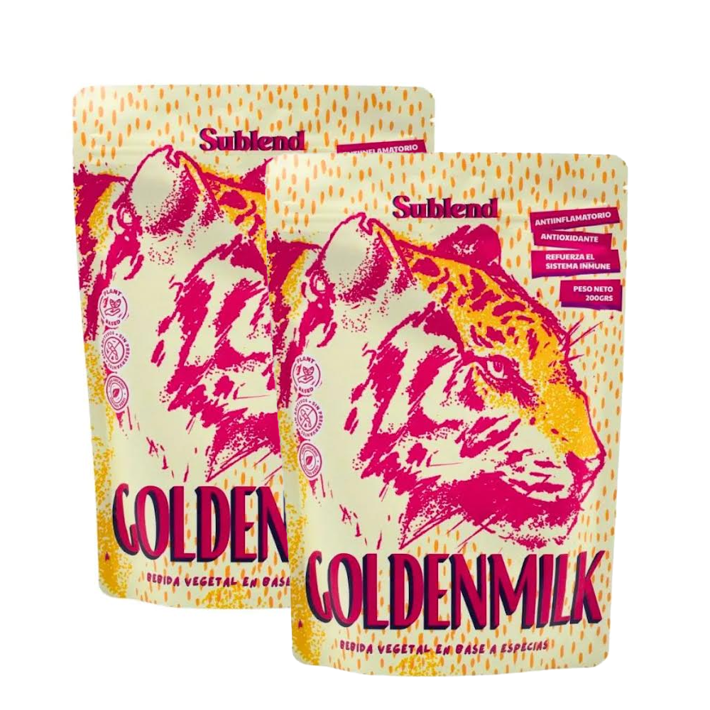 Pack 2 golden milk en polvo 200 GR SUBLEND
