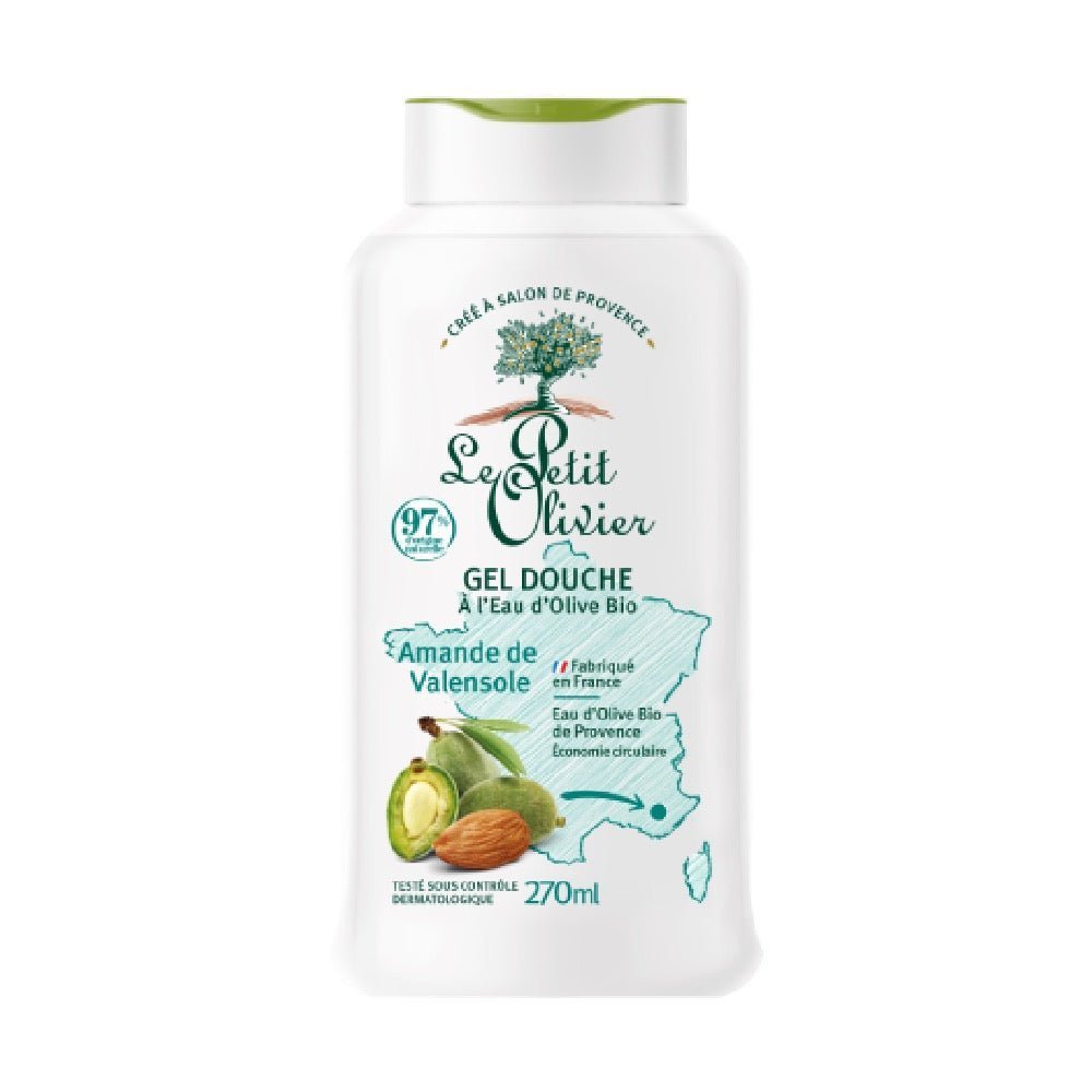 Gel Ducha Al Agua Oliva Almendra Le Petit Olivier 270 Ml - LE PETIT OLIVIER - Aldea Nativa