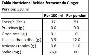Ginger de Jegibre con Kefir La Fermentista 330 Ml - LA FERMENTISTA - Aldea Nativa