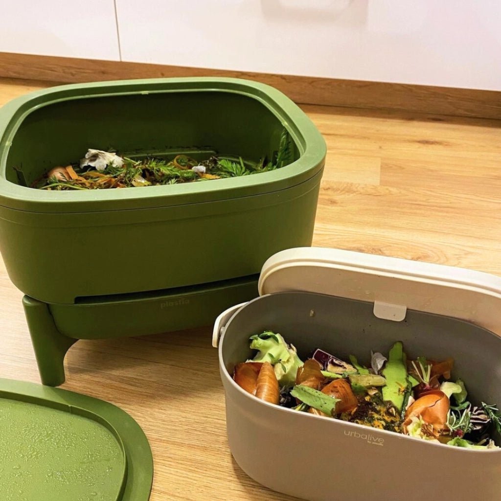 Granja de lombrices para Vermicompostaje y compostaje interior verde oscuro un Miobio - MIOBIO - Aldea Nativa