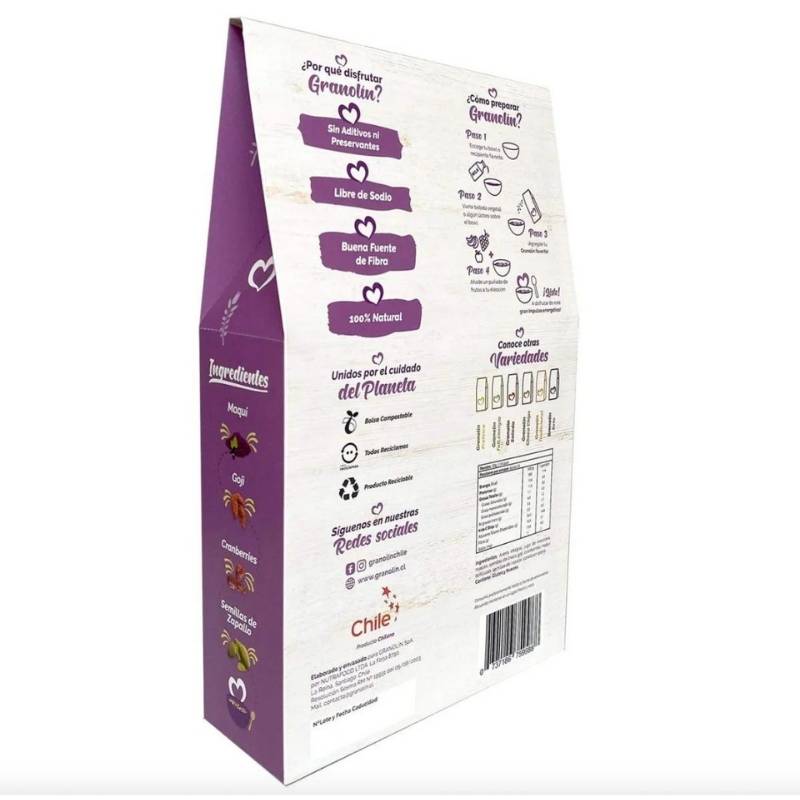 Granola Antioxidate Granolin 800 Gr - GRANOLIN - Aldea Nativa