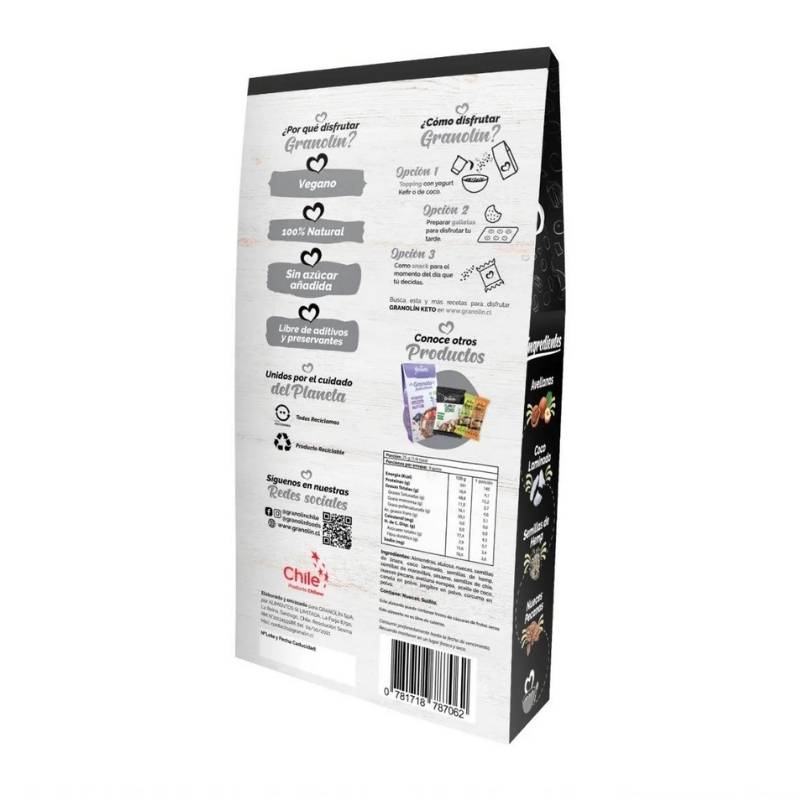 Granola Keto Granolin 230 Gr - Granolin - Aldea Nativa