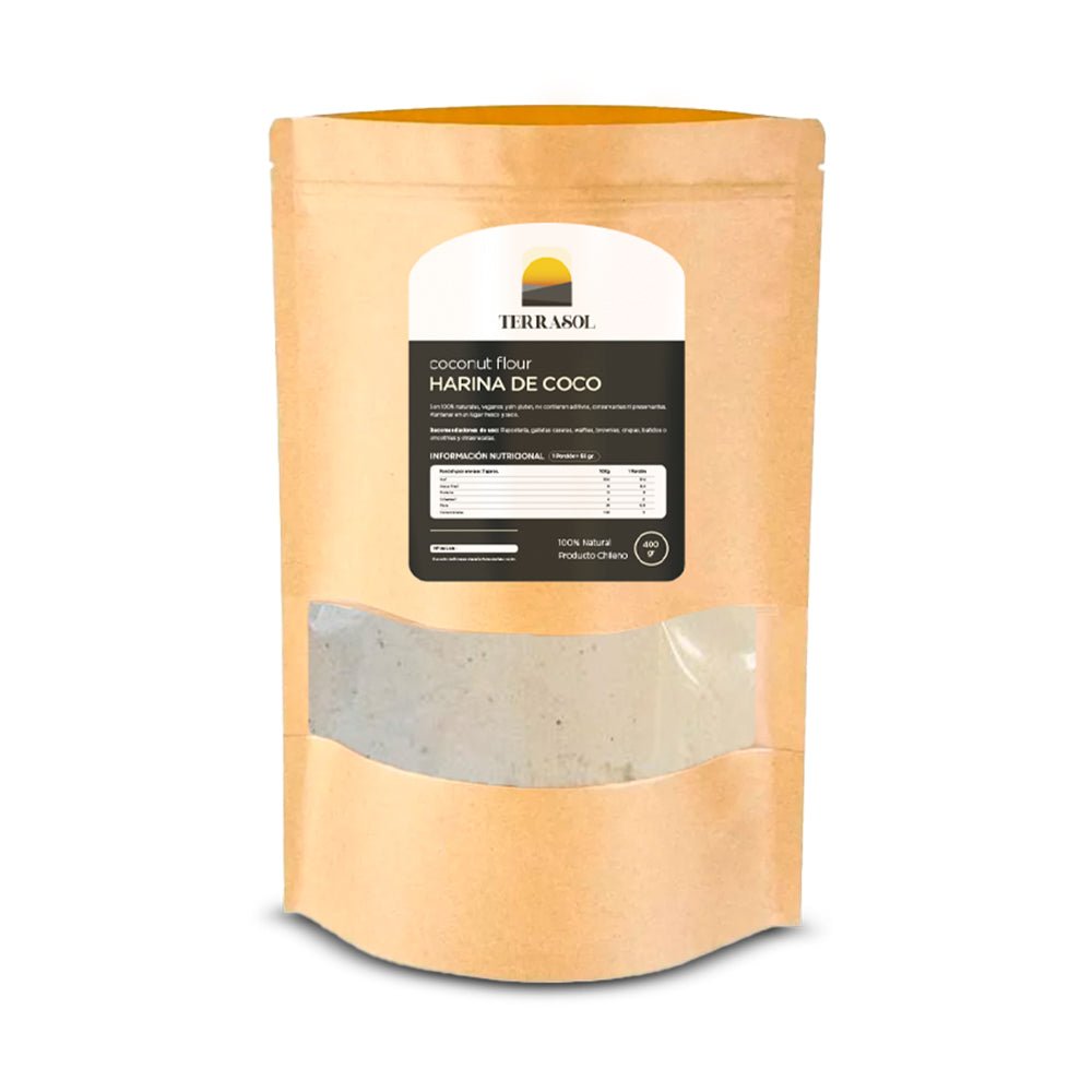 Harina coco 400 gr Terrasol - TERRASOL - Aldea Nativa