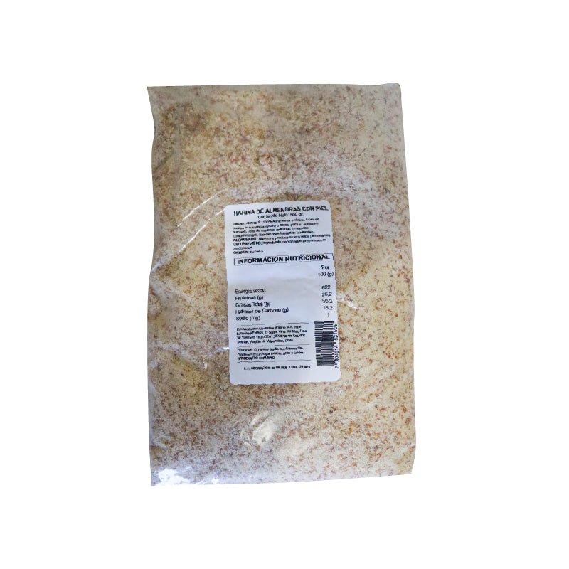 Harina de almendras con piel 500 gr - ALDEA NATIVA - Aldea Nativa