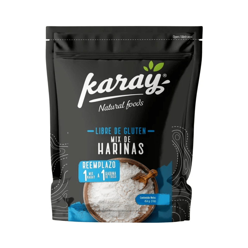 Harina multipropósito 1 a 1 sin gluten 454 gr Karay - KARAY - Aldea Nativa