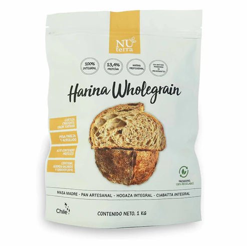 Harina Wholegrain integral 1 kg Nuterra - NUTERRA - Aldea Nativa