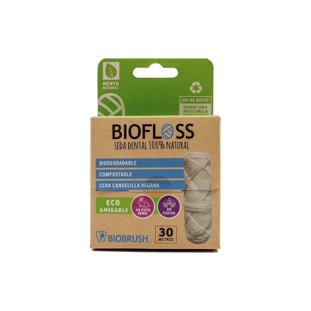 Hilo dental Biobrush Biofloss BiodeGradable - BIOBRUSH - Aldea Nativa
