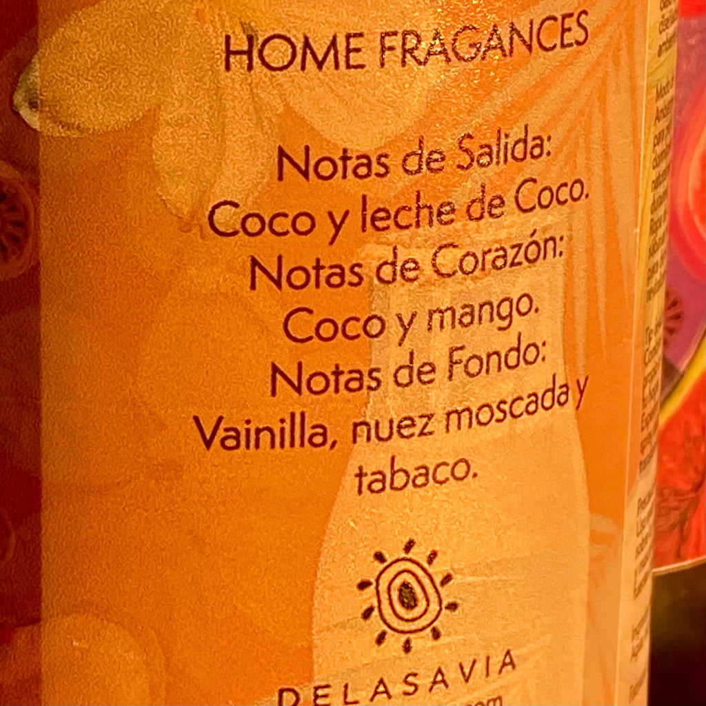 Home Spray leche de coco fresca 500 ml Delasavia - DELASAVIA - Aldea Nativa