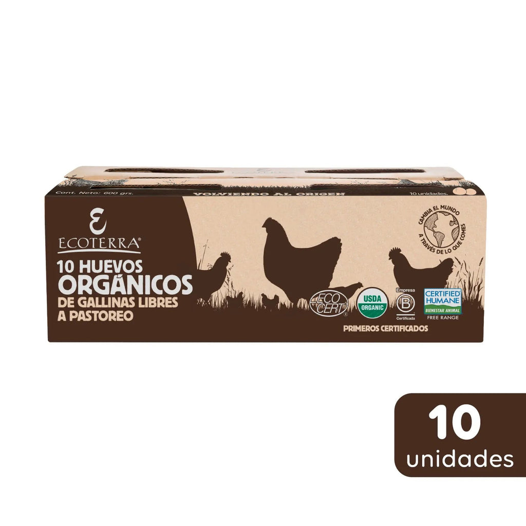 Huevos orgánicos 10 un Ecoterra - ECOTERRA - Aldea Nativa