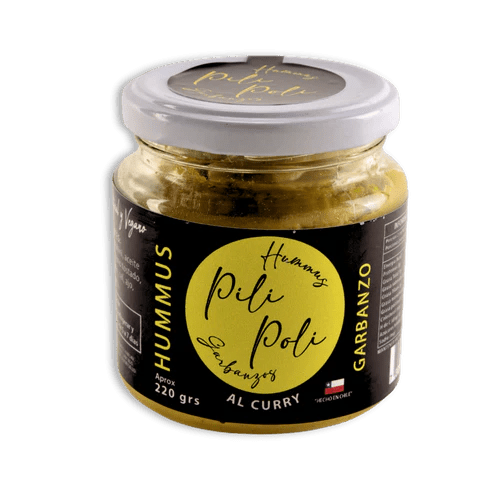 Hummus de garbanzos curry 220 gr Pili Poli - PILI POLI - Aldea Nativa