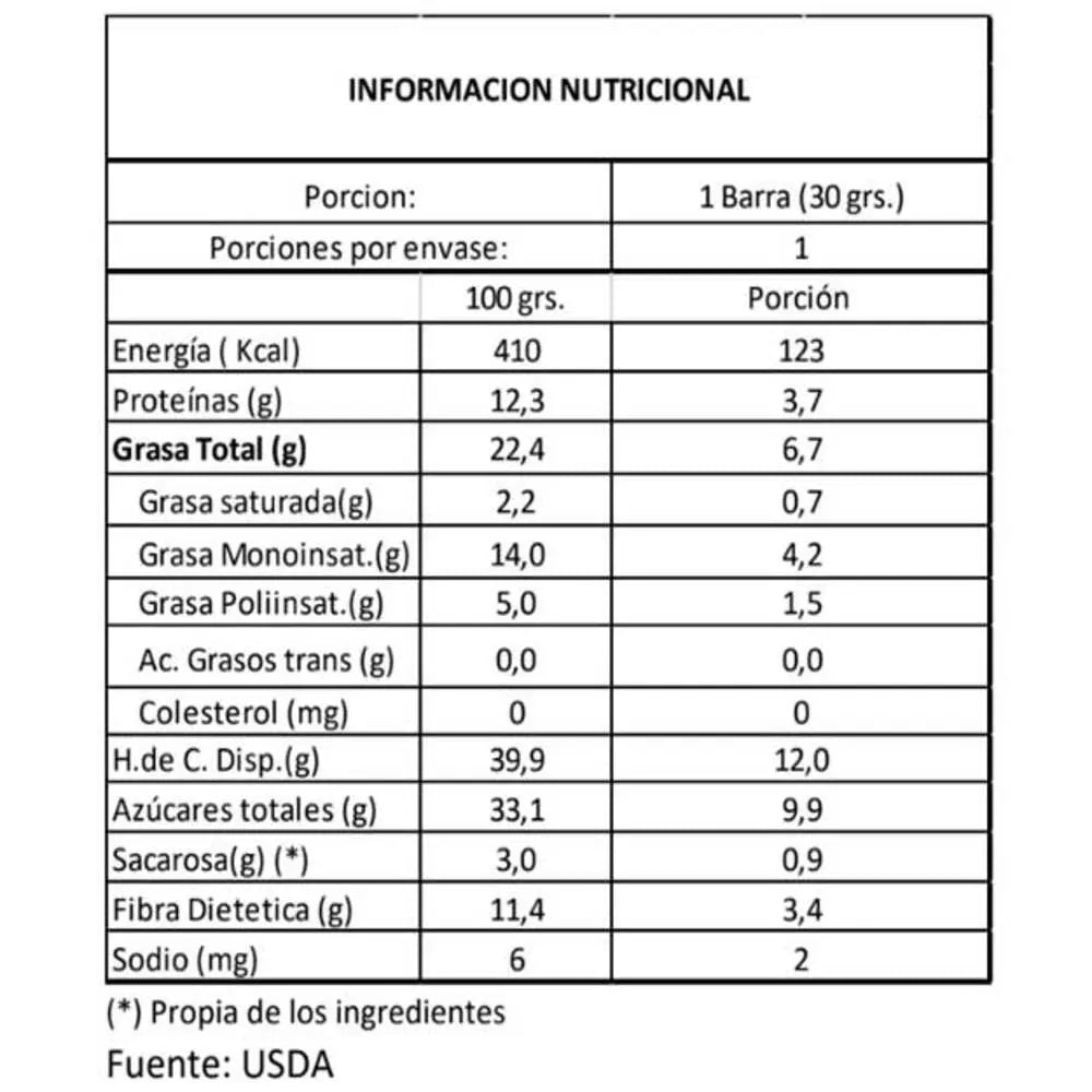 Barrita Cacao & Almendras 30 GR ROOTS