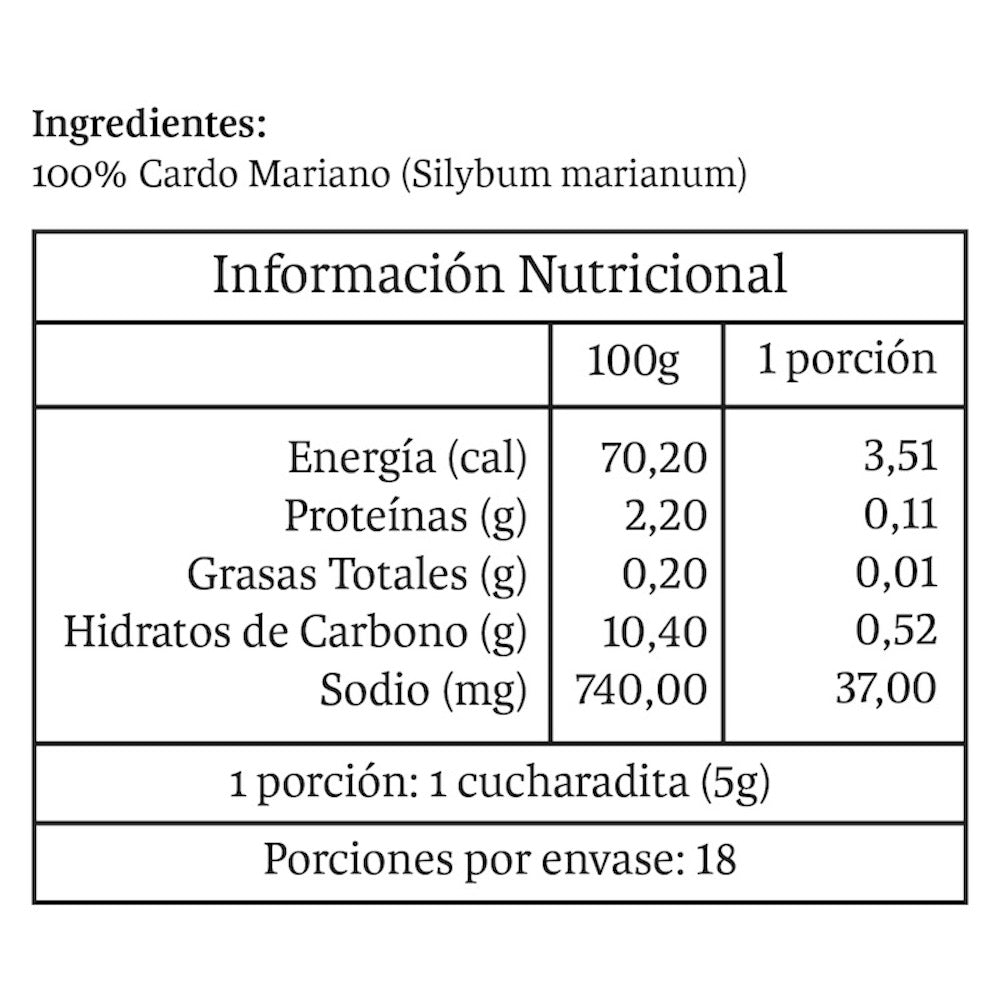 Infusion Cardo Mariano Avanti 80 Gr - AVANTI - Aldea Nativa