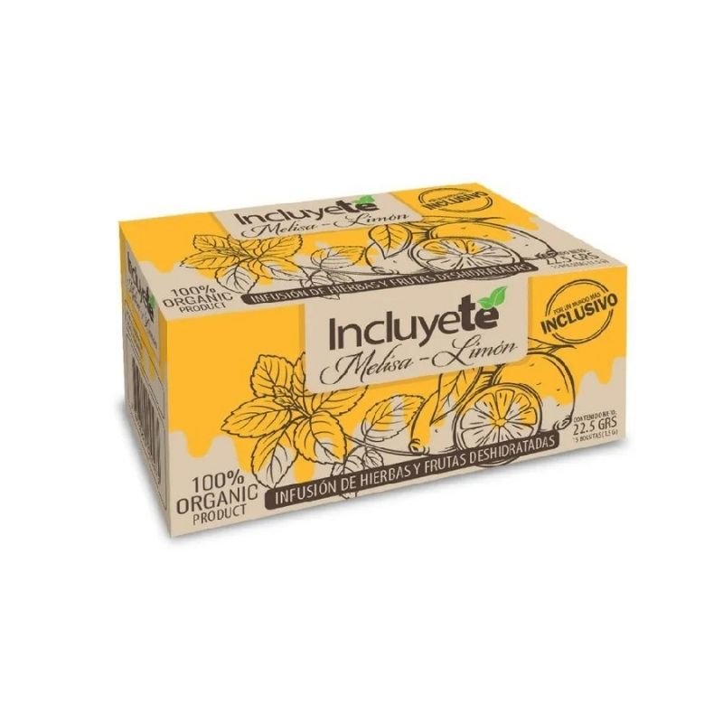 Infusion De Agrado Sabor Melisa Limon Incluyete 15 Un - INCLUYETE - Aldea Nativa