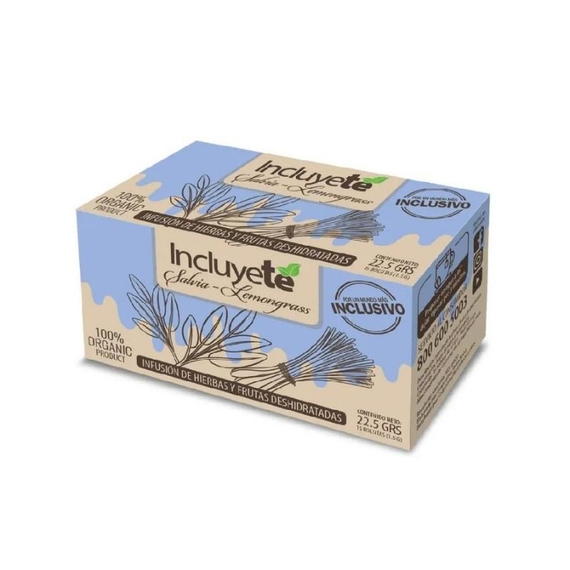 Infusion De Agrado Sabor Salvia Lemongrass Incluyete 15 Un - INCLUYETE - Aldea Nativa