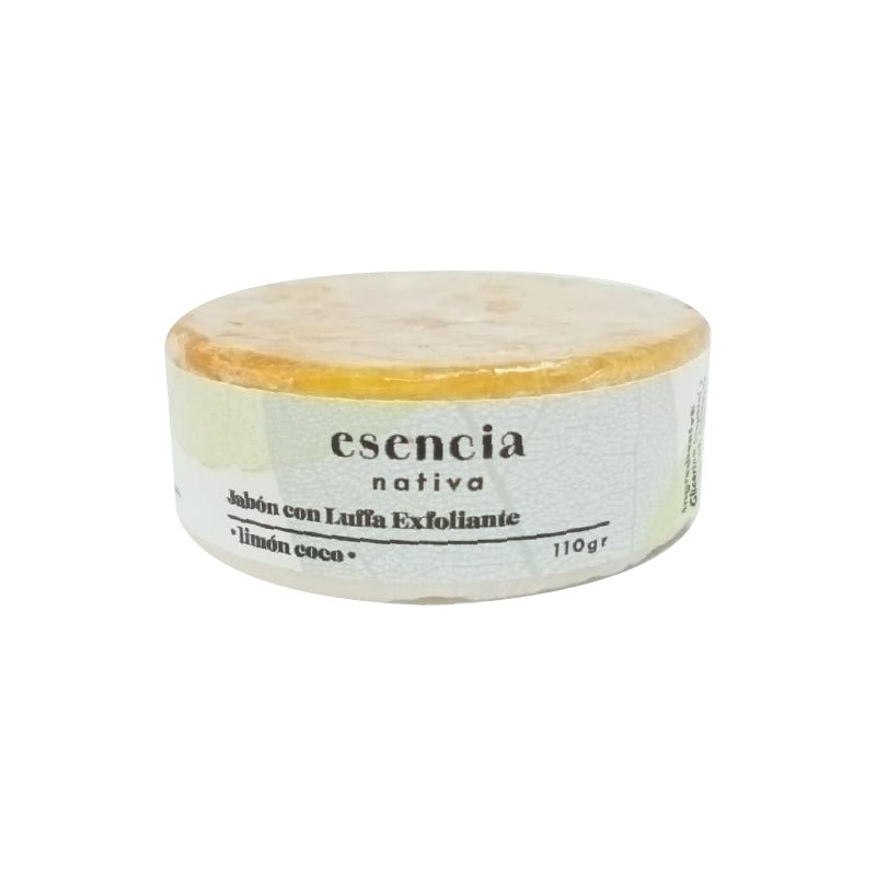 Jabon con lufa Limón Coco un Esencia Nativa - ESENCIA NATIVA - Aldea Nativa