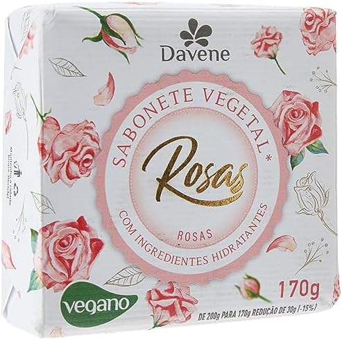 Jabón vegetal Rosas 170 gr Davene - DAVENE - Aldea Nativa