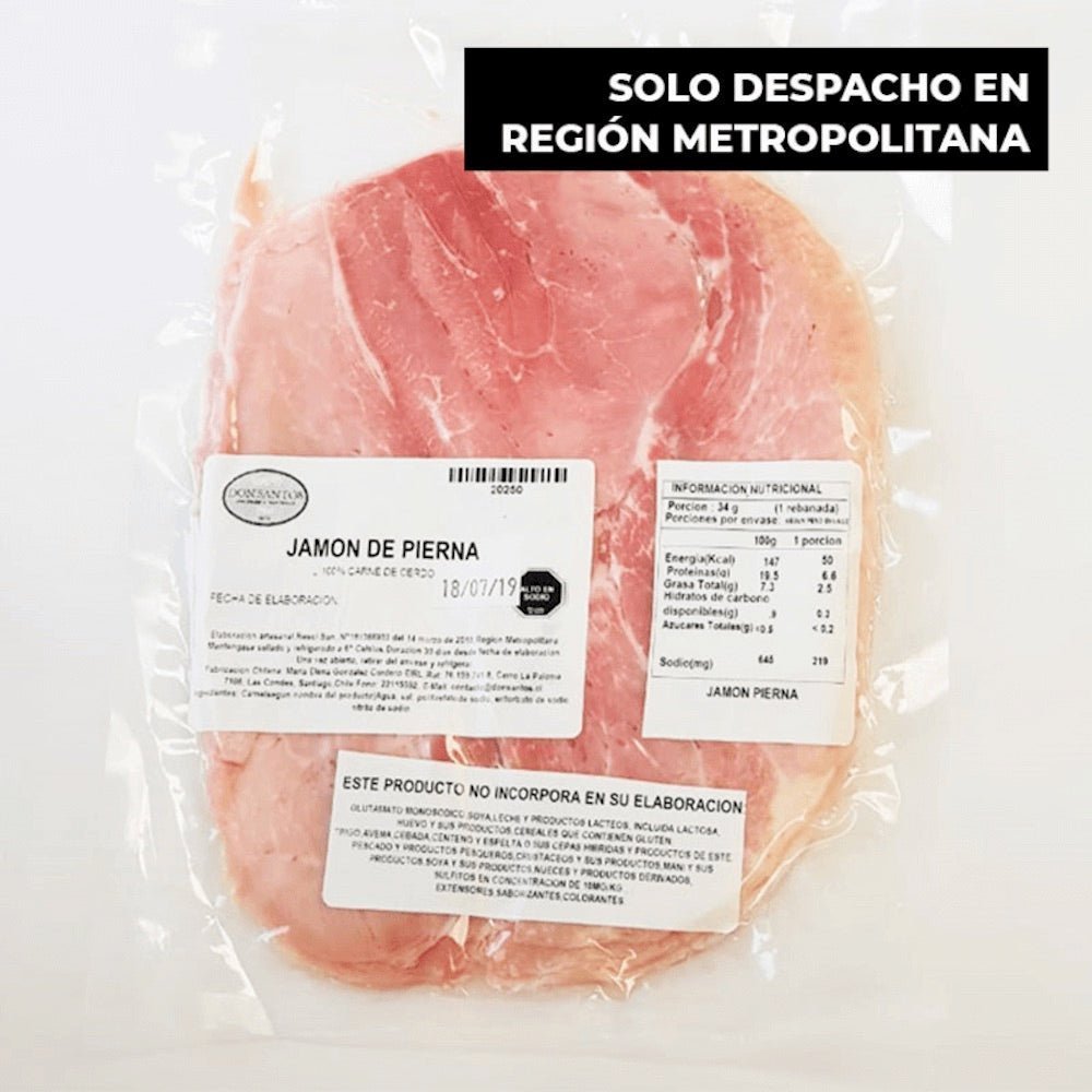 Jamon Pierna Don Santos Laminado 250G - DON SANTOS - Aldea Nativa
